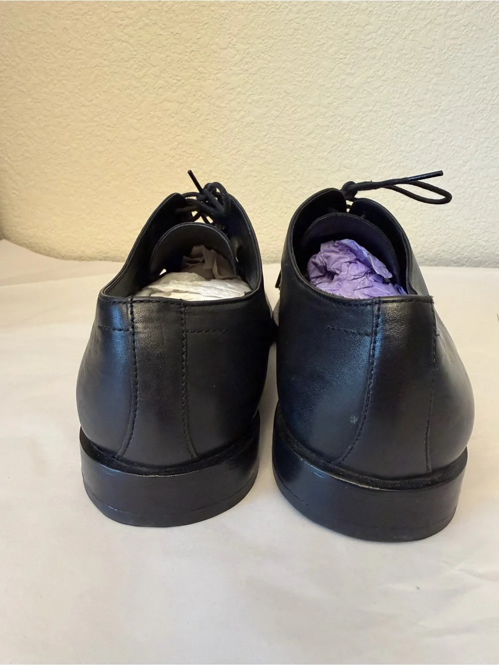 Boss Hugo Boss Men's Black Leather Lace-Up Dress Shoes Sz 8